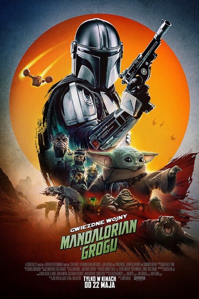Plakat wydarzenia:  GWIAEZDNE WOJNY. MANDALORIAN I GROGU  DUBBING 