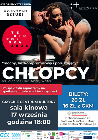 Event poster:  CHŁOPCY 