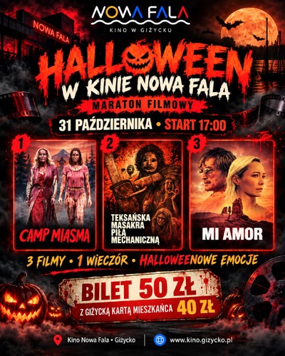 Plakat wydarzenia:  HALLOWEEN MARATON FILMOWY